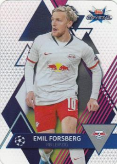 Emil Forsberg RB Leipzig 2019/20 Topps Crystal Champions League Base card #40